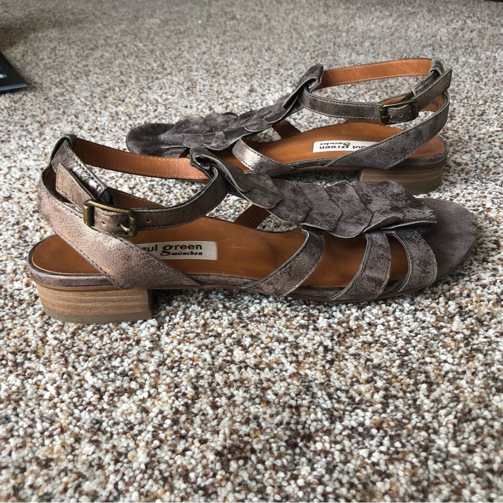 Paul Green Metallic Bronze Strappy Coastal Resort Comfort Sandals Women Size 7.5 - Picture 3 of 10